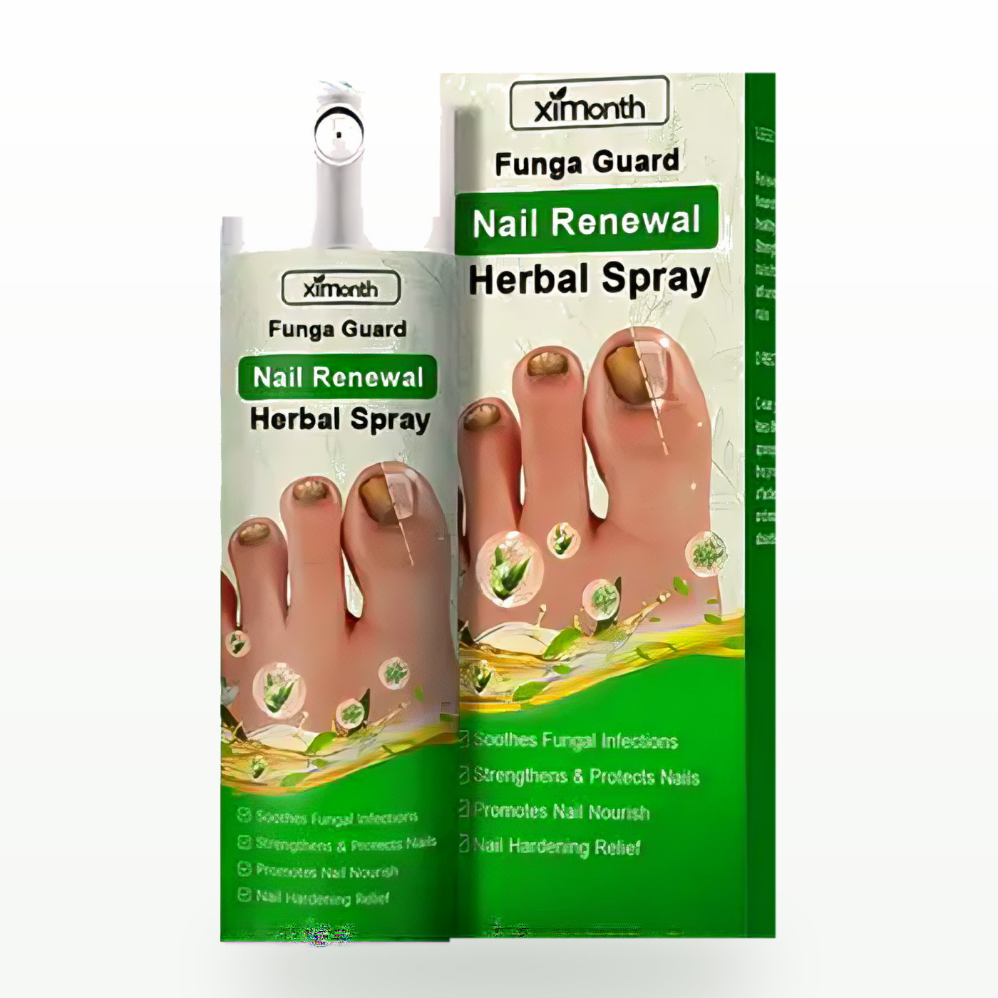 LIVRELLA NailRenew spray herbal pentru unghii, flacon 20 ml și cutia originală
